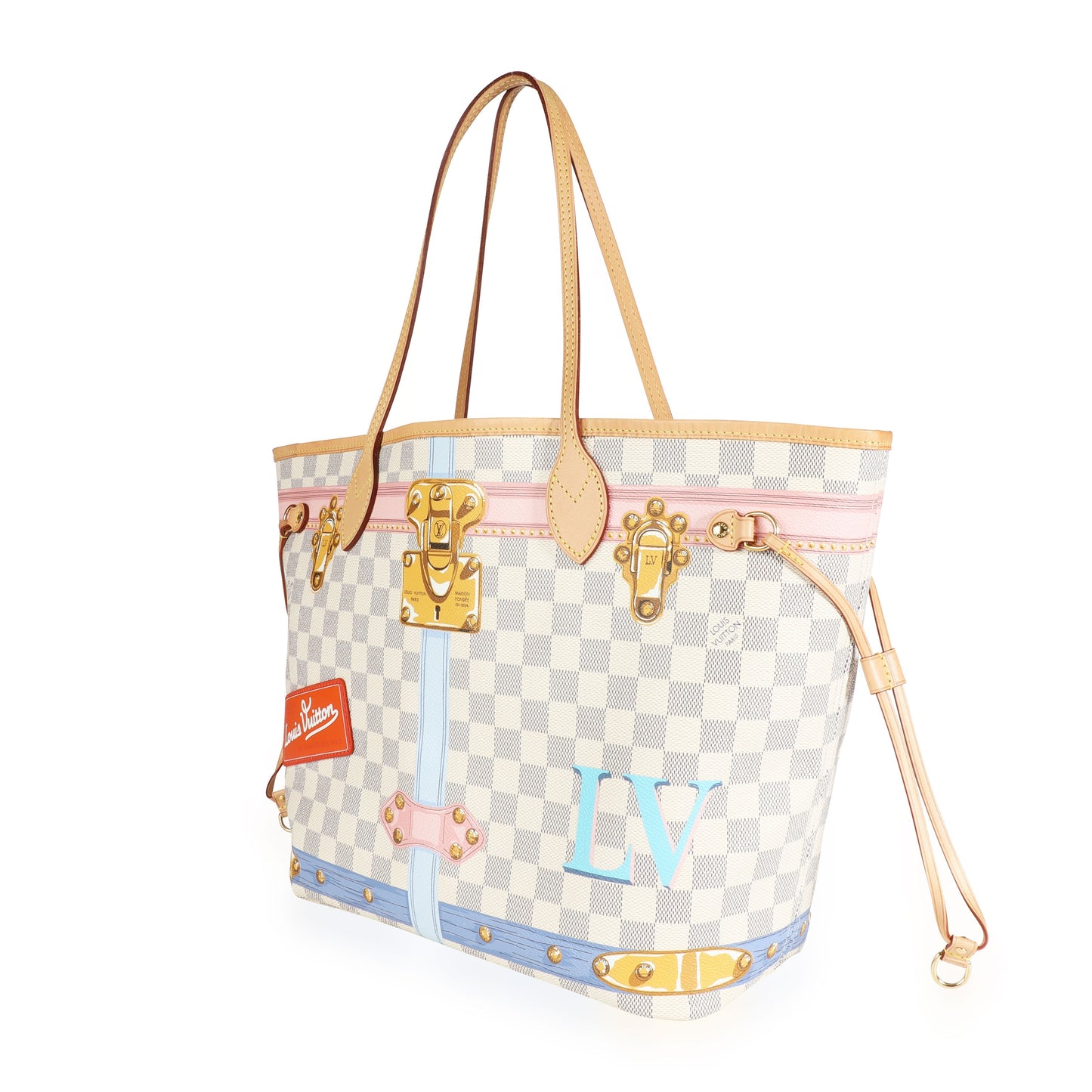 Louis Vuitton Louis Vuitton Damier Azur Summer Trunks Neverfull MM