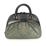 Louis Vuitton Louis Vuitton Olive Monogram Quilted Lambskin & Black Pebbled Leather Mizi Vienn