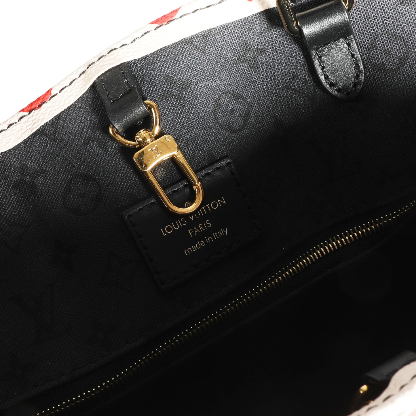 Louis Vuitton Louis Vuitton Cream & Red Monogram Giant LV Crafty Onthego GM