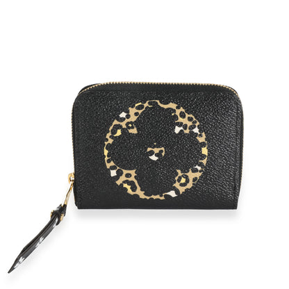 Louis Vuitton Louis Vuitton Black Giant Monogram Jungle Zippy Coin Purse