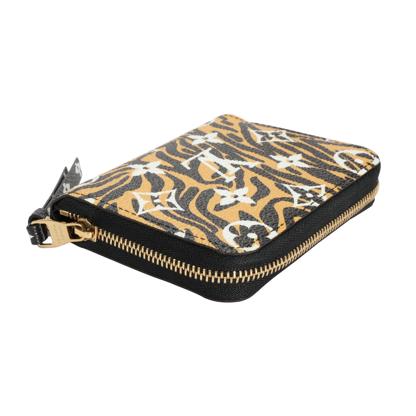 Louis Vuitton Louis Vuitton Black Giant Monogram Jungle Zippy Coin Purse