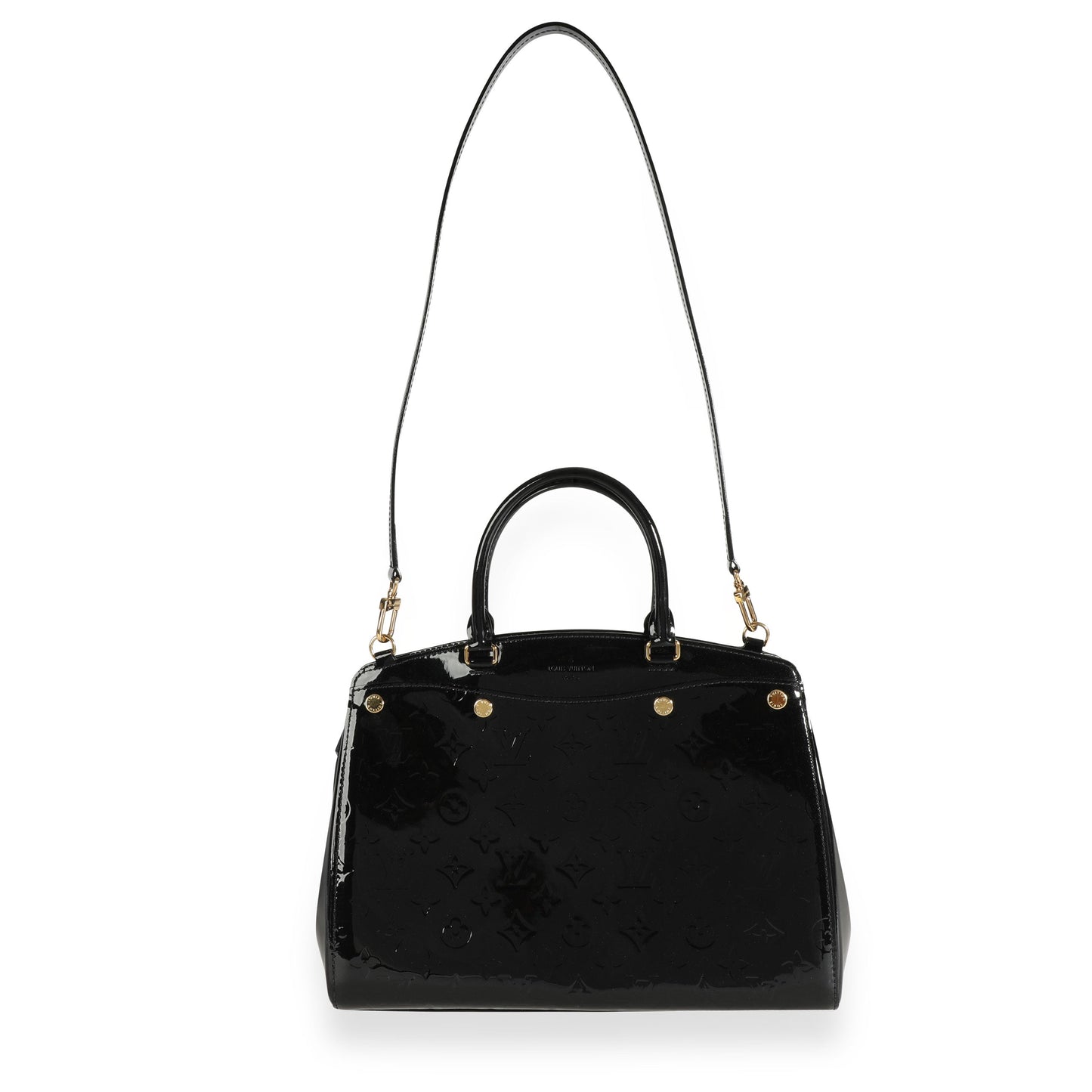 Louis Vuitton Louis Vuitton Black Monogram Vernis Brea NM MM