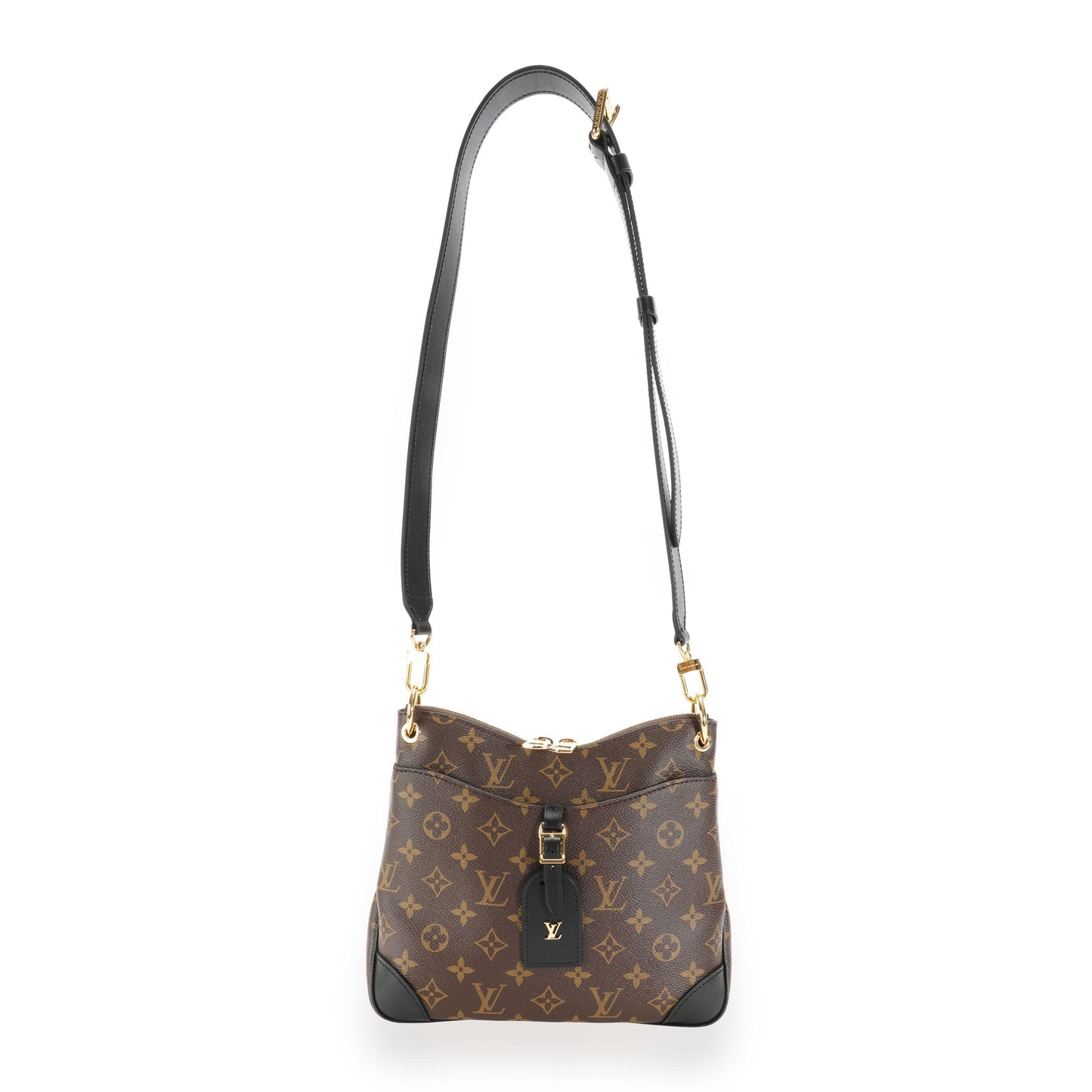 Louis Vuitton Louis Vuitton Monogram Canvas & Black Leather Odéon NM PM Bag