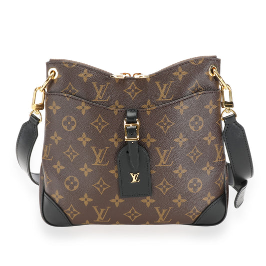 Louis Vuitton Louis Vuitton Monogram Canvas & Black Leather Odéon NM PM Bag
