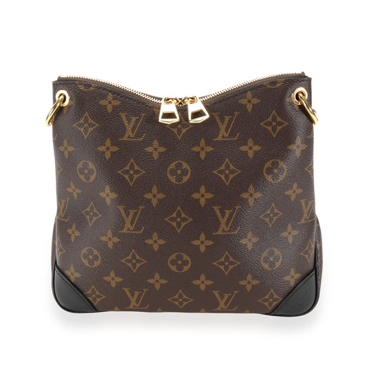 Louis Vuitton Louis Vuitton Monogram Canvas & Black Leather Odéon NM PM Bag