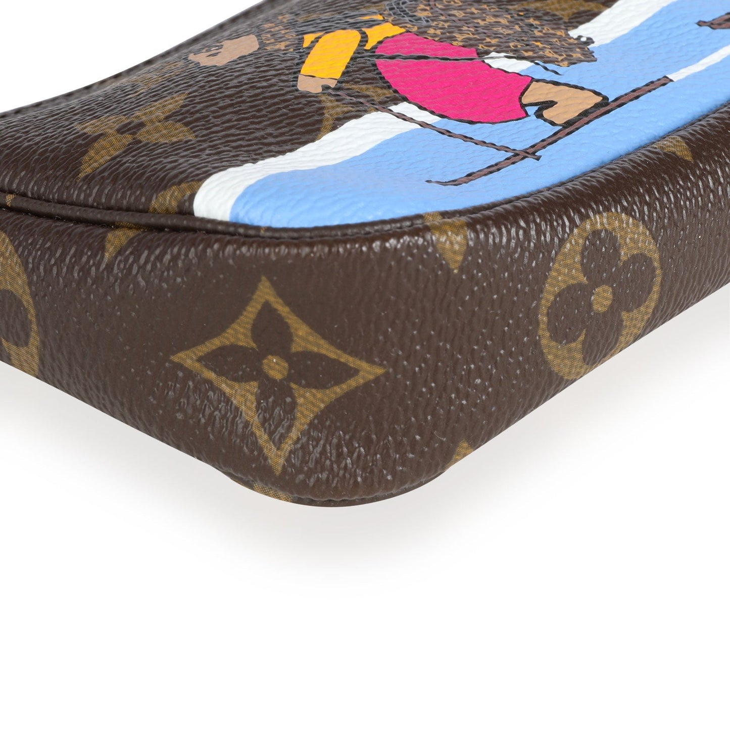 Louis Vuitton Louis Vuitton Monogram Canvas Bears on Skis Mini Pochette Accessoires