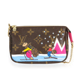 Louis Vuitton Louis Vuitton Monogram Canvas Bears on Skis Mini Pochette Accessoires