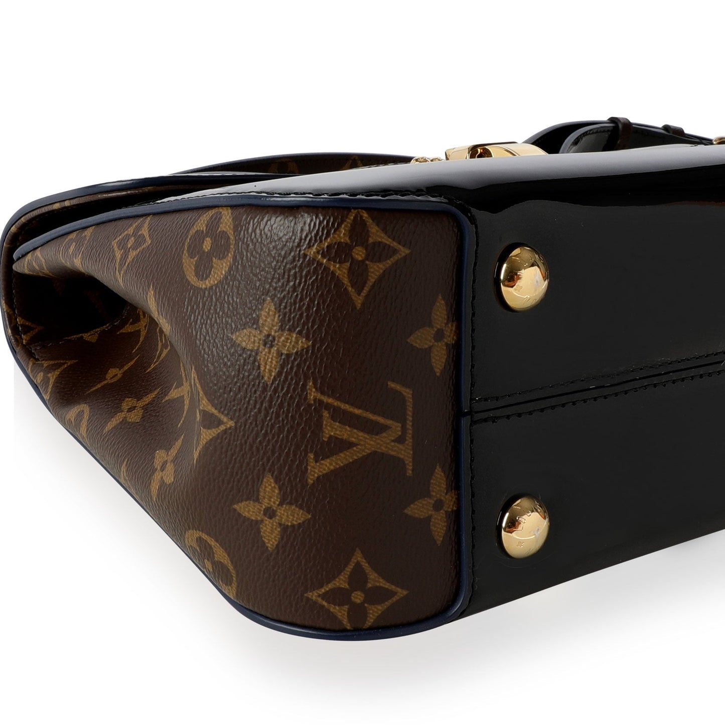 Louis Vuitton Louis Vuitton Black Miroir Vernis & Monogram Canvas Cherrywood PM