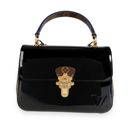 Louis Vuitton Louis Vuitton Black Miroir Vernis & Monogram Canvas Cherrywood PM