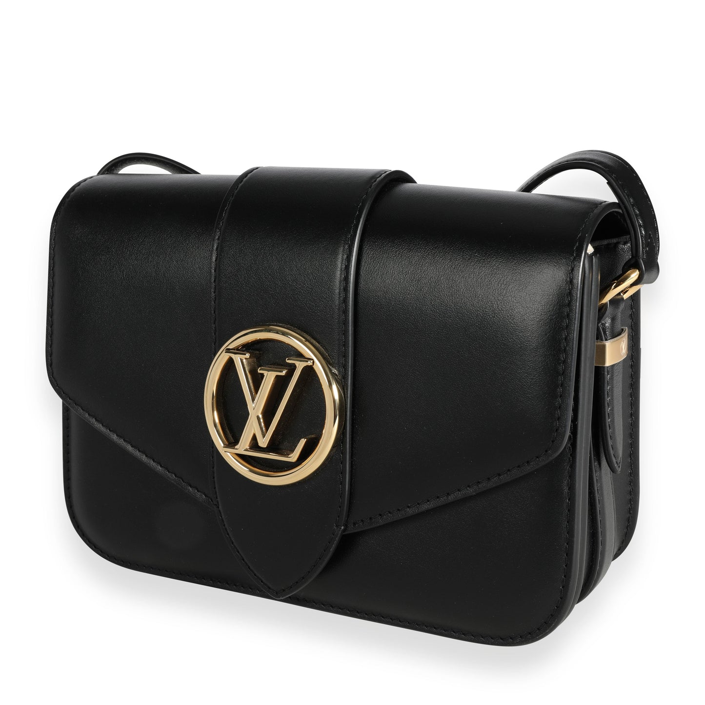 Louis Vuitton Louis Vuitton Black Calfskin LV Pont 9