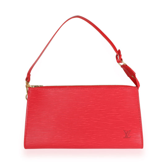 Louis Vuitton Louis Vuitton Coquelicot Epi Leather Pochette Accessoires 24