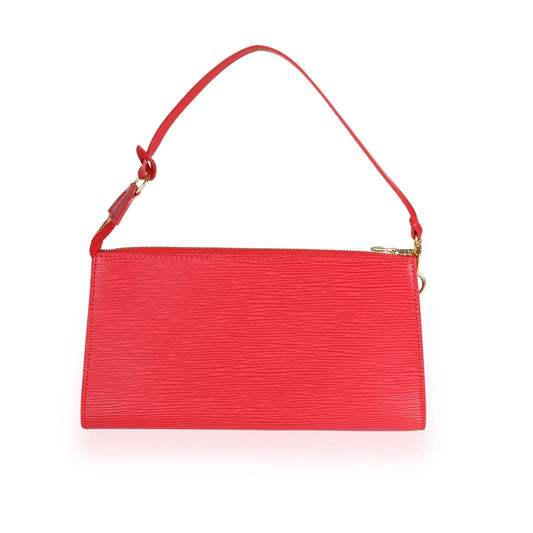 Louis Vuitton Louis Vuitton Coquelicot Epi Leather Pochette Accessoires 24