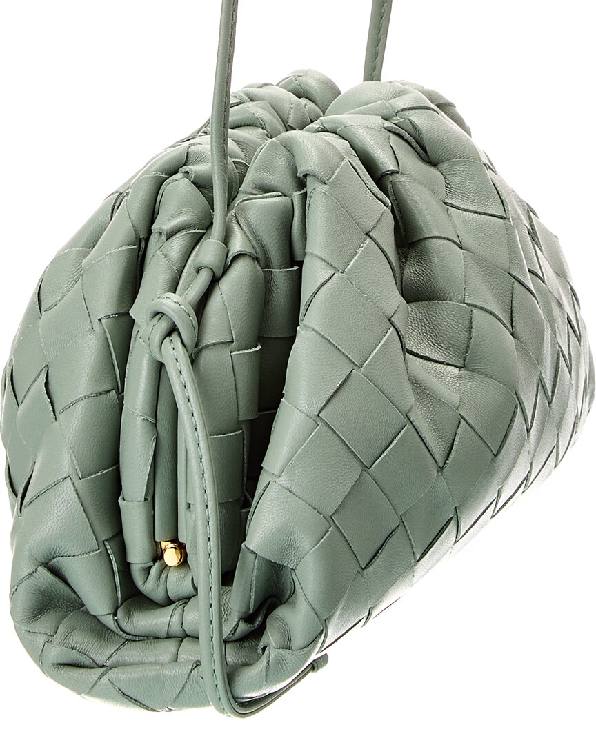B V  - The Pouch Mini Intrecciato Leather Crossbody
