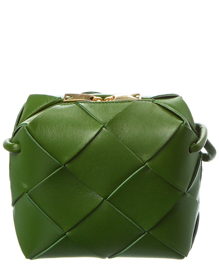 B V  - Cassette Mini Intrecciato Leather Camera Bag