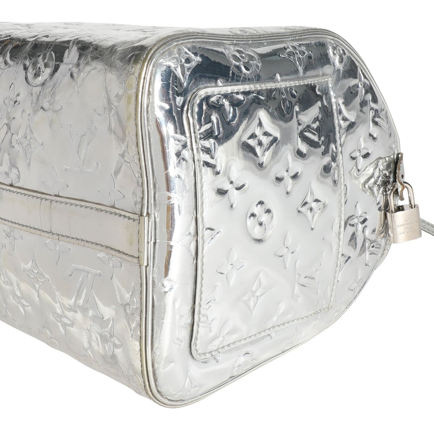 Louis Vuitton Louis Vuitton Limited Edition Silver Monogram Miroir Speedy 35