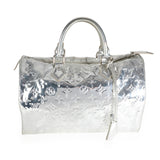 Louis Vuitton Louis Vuitton Limited Edition Silver Monogram Miroir Speedy 35