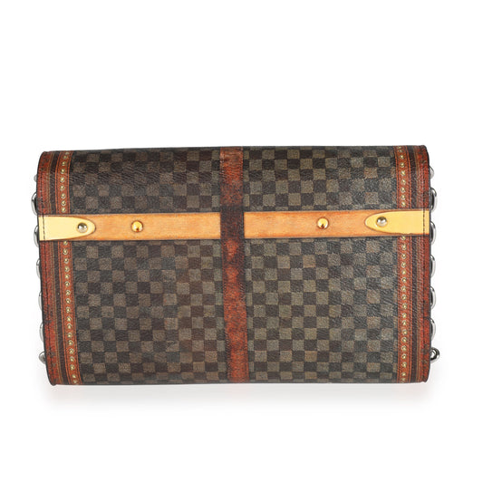 Louis Vuitton Louis Vuitton Transformed Time Trunk Damier Ebene Twist Chain Wallet