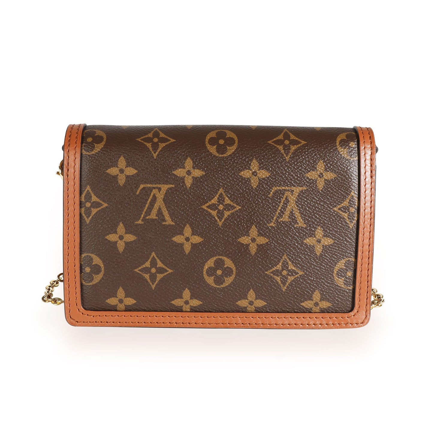Louis Vuitton Louis Vuitton Monogram & Reverse Monogram Coated Canvas Dauphine Chain Wallet