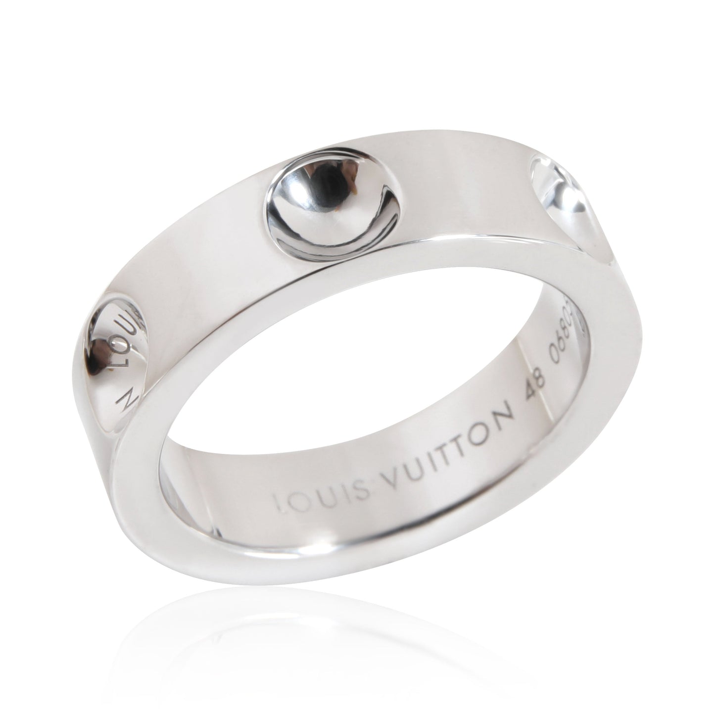 Louis Vuitton Empreinte 5 mm Band in 18K White Gold
