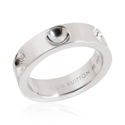 Louis Vuitton Empreinte 5 mm Band in 18K White Gold