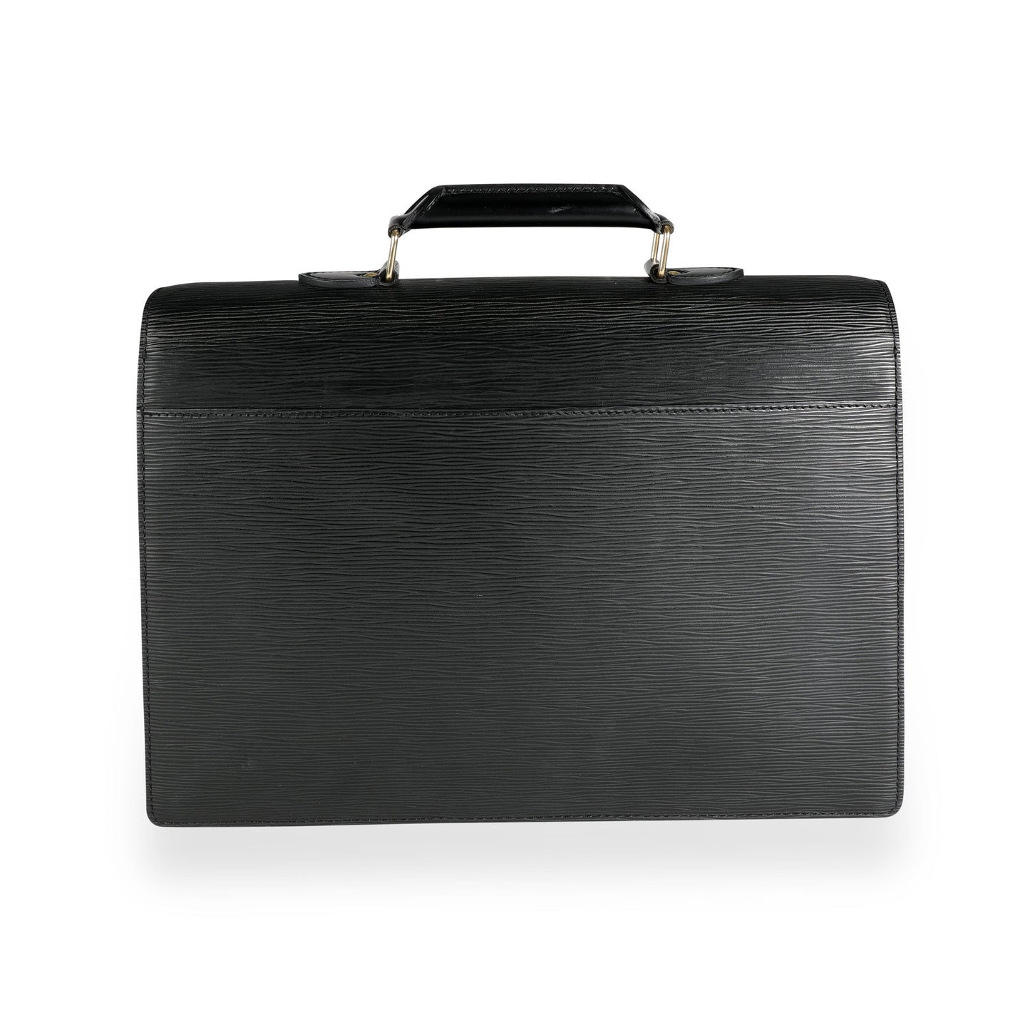 Louis Vuitton Louis Vuitton Noir Epi Leather Serviette Conseiller Briefcase
