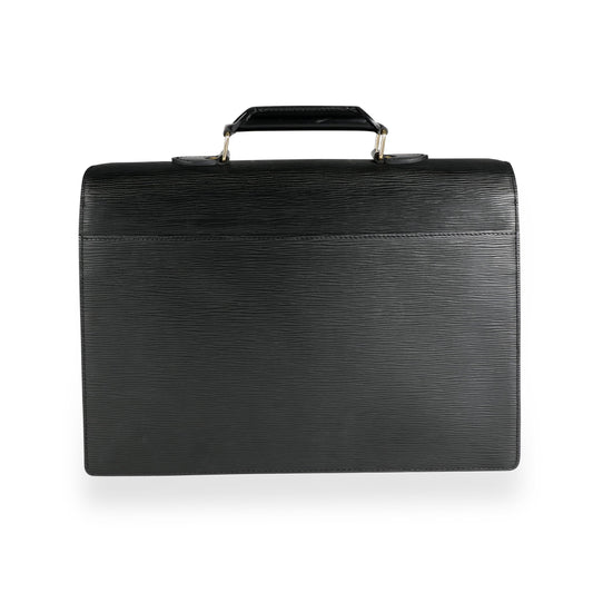Louis Vuitton Louis Vuitton Noir Epi Leather Serviette Conseiller Briefcase