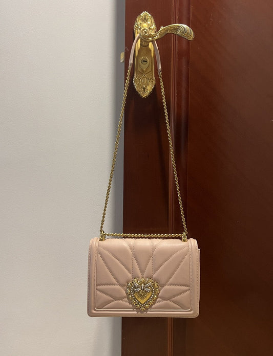 DG Large Devotion Bag In Quilted Nappa Pale Pink For Women 10in/26AmeliaDG B-Berry - BB 6651AV96780412