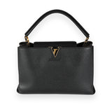 Louis Vuitton Louis Vuitton Black Taurillon Leather Capucines MM