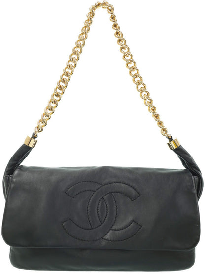 Chanel Coco Mark Chain Shoulder Bag 2way Leather