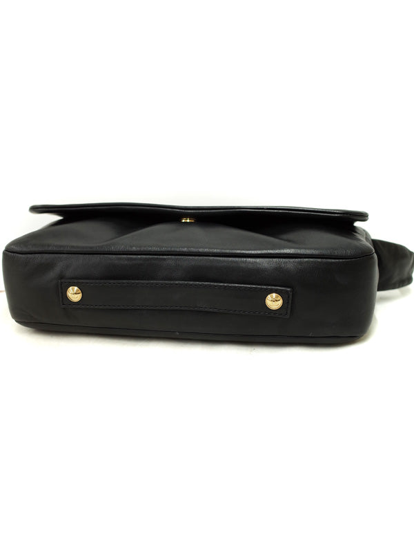 Chanel Coco Mark Chain Shoulder Bag 2way Leather