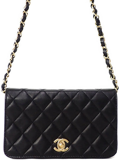 Chanel Mini Matelasse Chain Shoulder Bag Lambskin