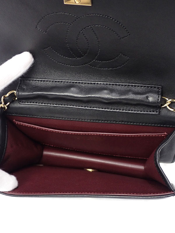 Chanel Mini Matelasse Chain Shoulder Bag Lambskin
