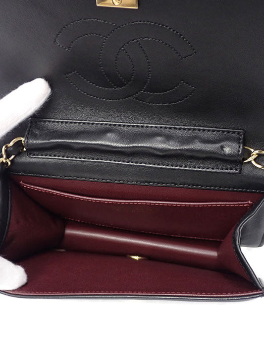 Chanel Mini Matelasse Chain Shoulder Bag Lambskin