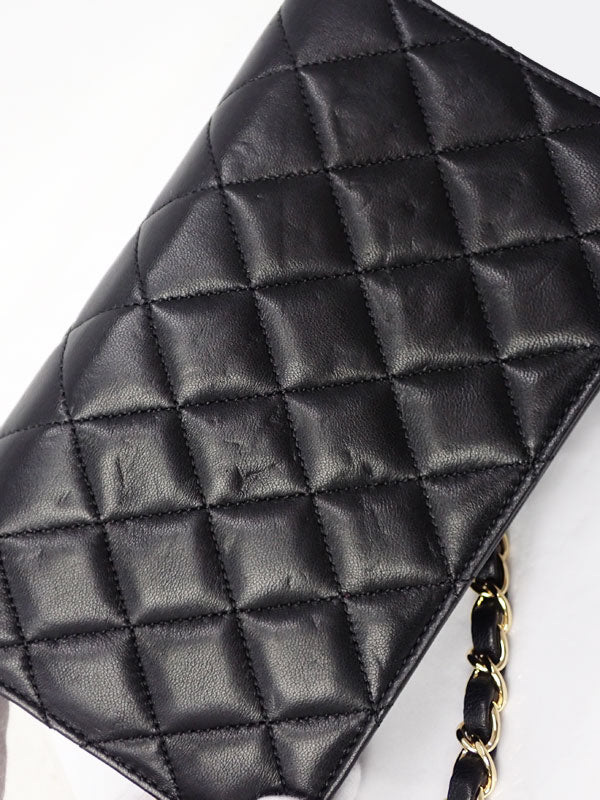 Chanel Mini Matelasse Chain Shoulder Bag Lambskin