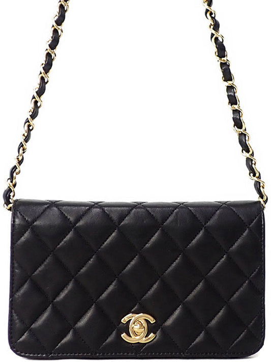 Chanel Mini Matelasse Chain Shoulder Bag Lambskin