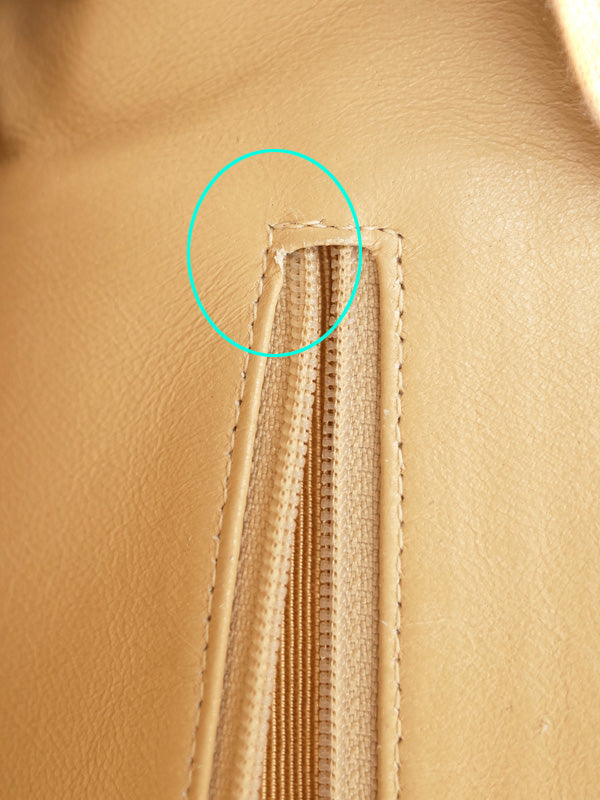 Chanel Matelasse Chain Shoulder Bag Beige Lambskin