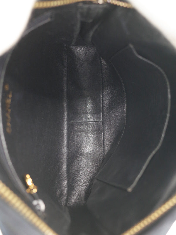 Chanel Matelasse Chain Shoulder Bag Lambskin Black