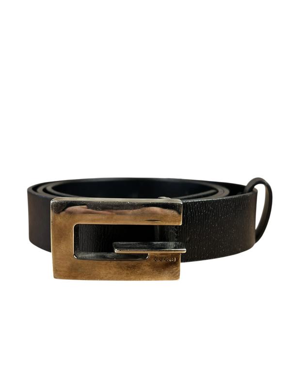Gucci G Logo Leather Belt