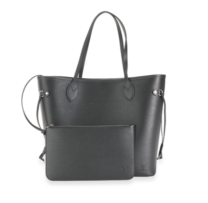 Louis Vuitton Louis Vuitton Black Epi Leather Neverfull MM
