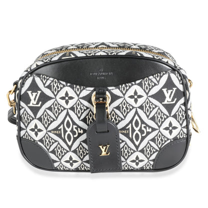 Louis Vuitton Louis Vuitton Black Jacquard Since 1854 Deauville Mini Camera Bag