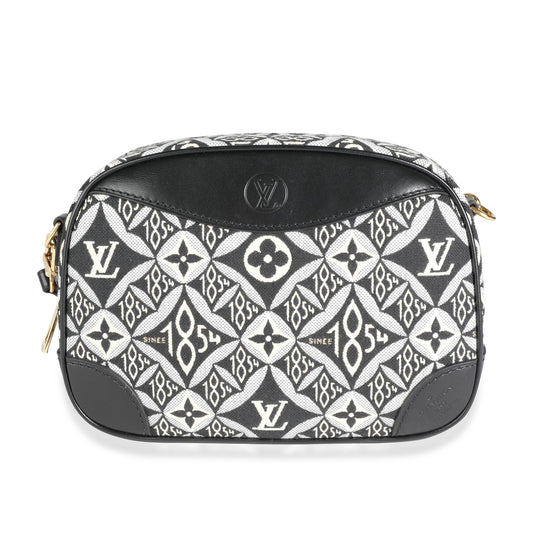 Louis Vuitton Louis Vuitton Black Jacquard Since 1854 Deauville Mini Camera Bag