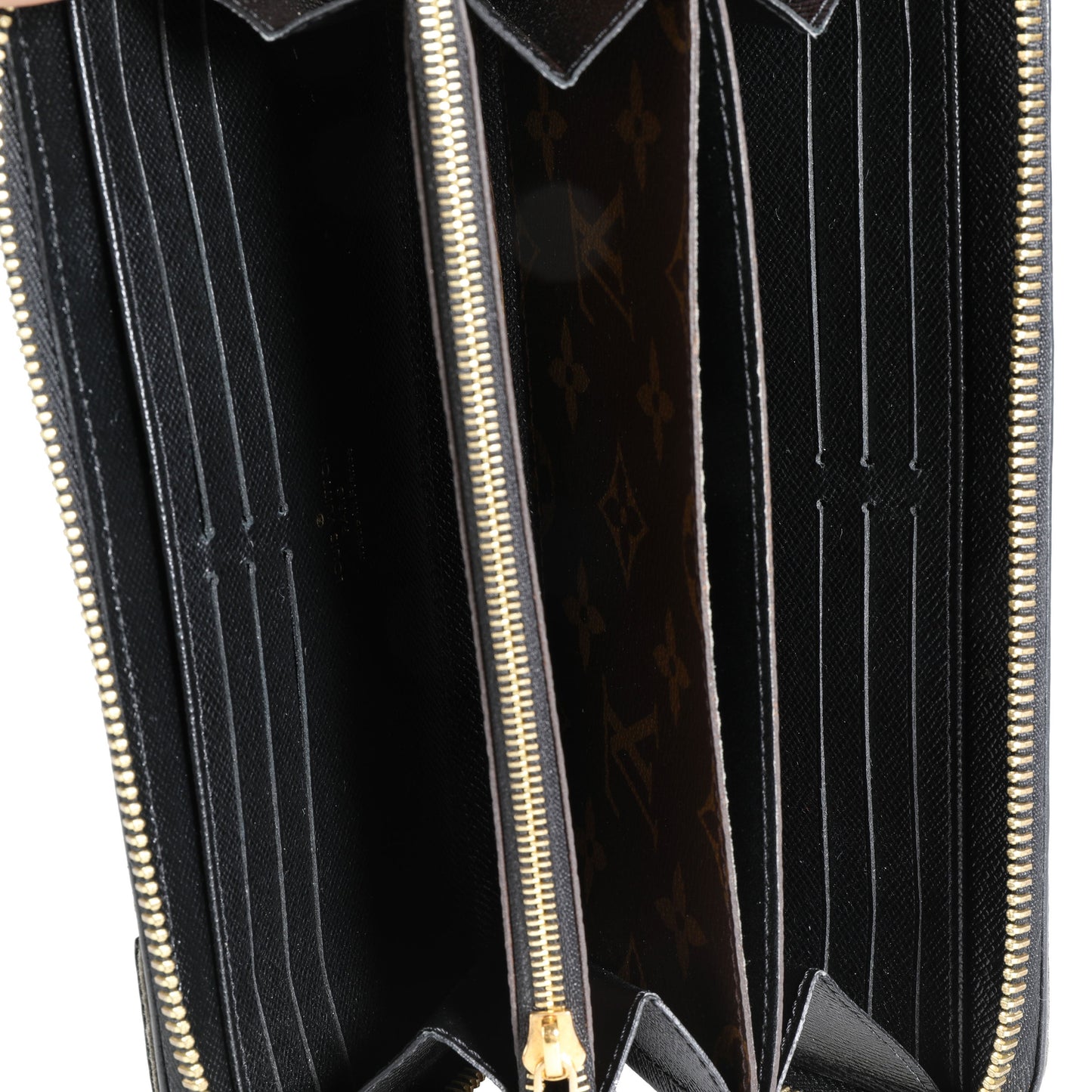 Louis Vuitton Louis Vuitton Monogram Canvas & Black Leather Zippy Retiro Wallet