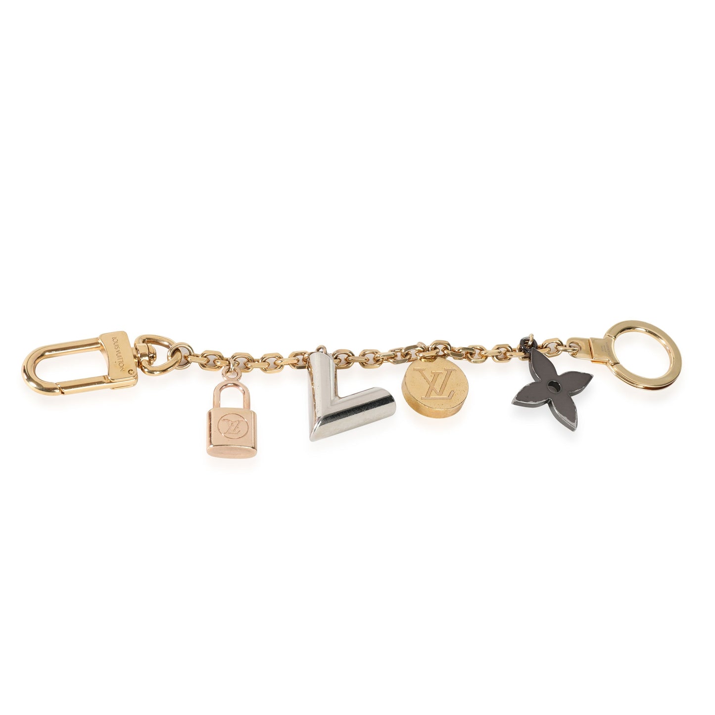 Louis Vuitton Louis Vuitton Gold & Silver-Tone Metal Kaleido V Bag Charm