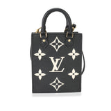 Louis Vuitton Louis Vuitton Black & Beige Monogram Empreinte Petit Sac Plat