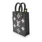 Louis Vuitton Louis Vuitton Black & Beige Monogram Empreinte Petit Sac Plat
