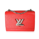 Louis Vuitton Louis Vuitton Coquelicot Epi Leather Twist Chain MM