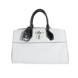 Louis Vuitton Louis Vuitton Gray Calf Leather & Black Python City Steamer Souple EW