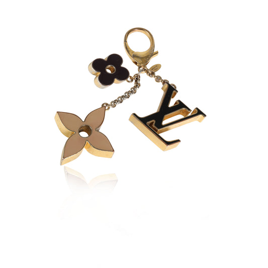 Louis Vuitton Louis Vuitton Gold Fleur de Monogram Bag Charm