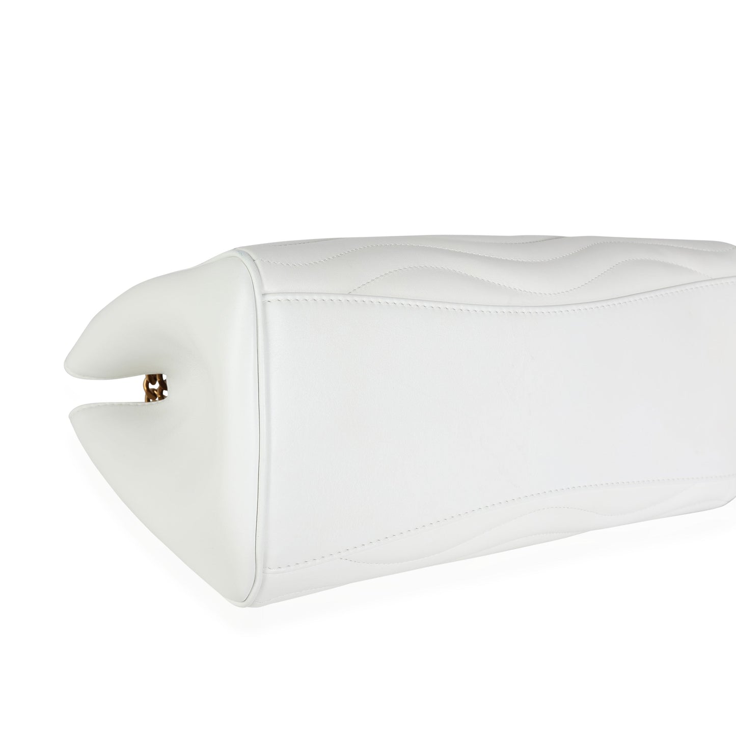 Louis Vuitton Louis Vuitton White Calfskin New Wave Chain Tote