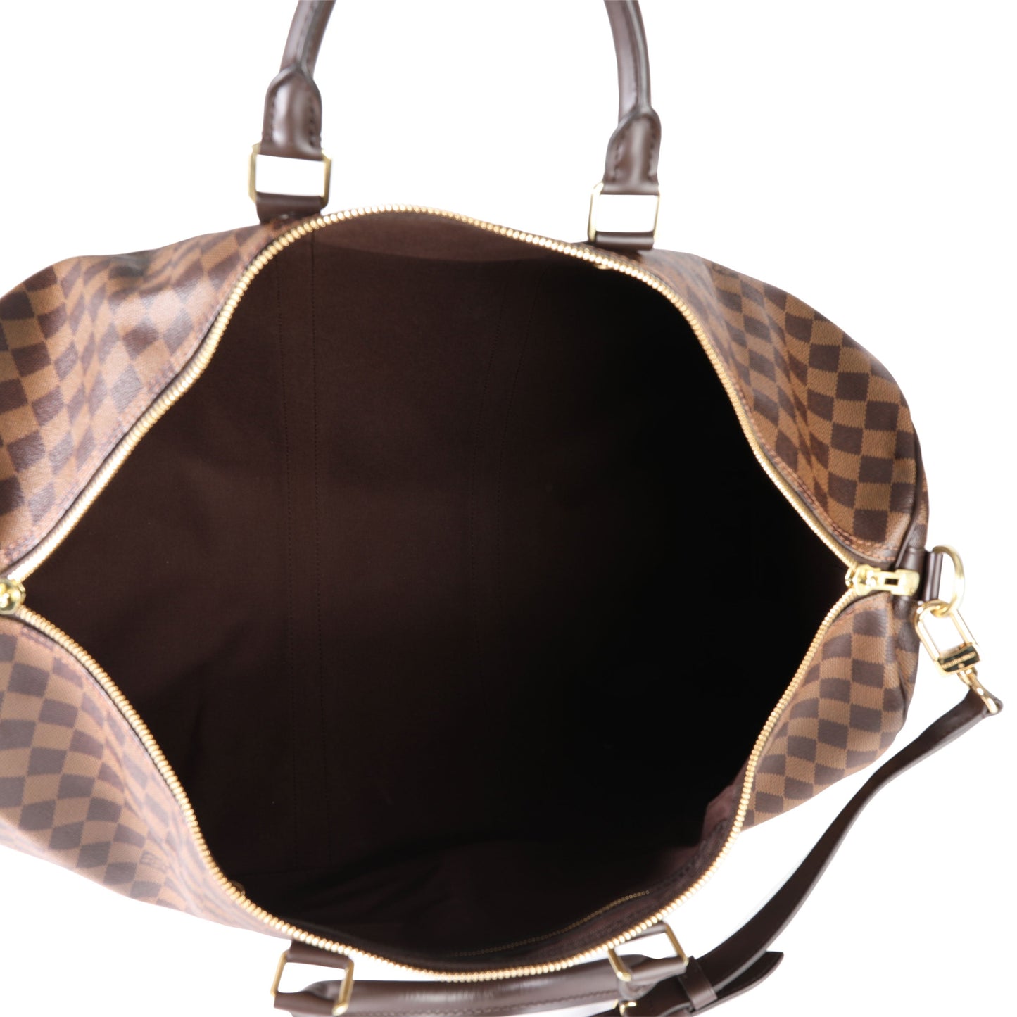 Louis Vuitton Louis Vuitton Damier Ebene Canvas Keepall Bandoulière 55